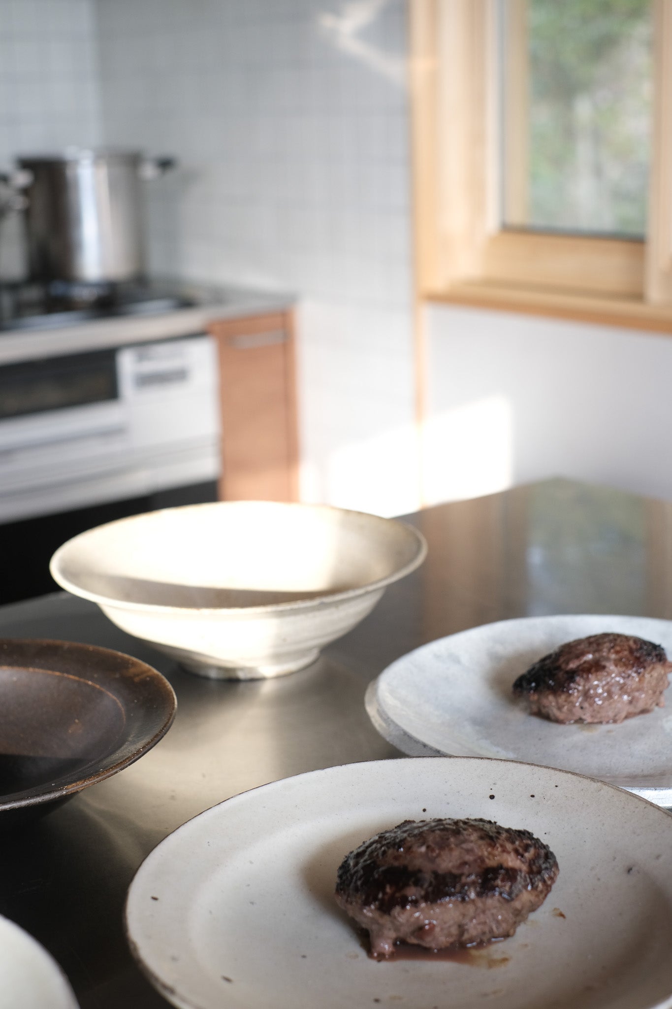 田之環牛とほうぼく豚の粗挽きハンバーグのタネ